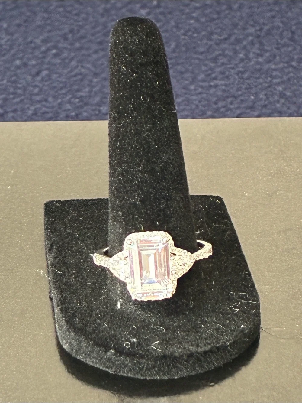 White Gold Plated Ring Sz 10
